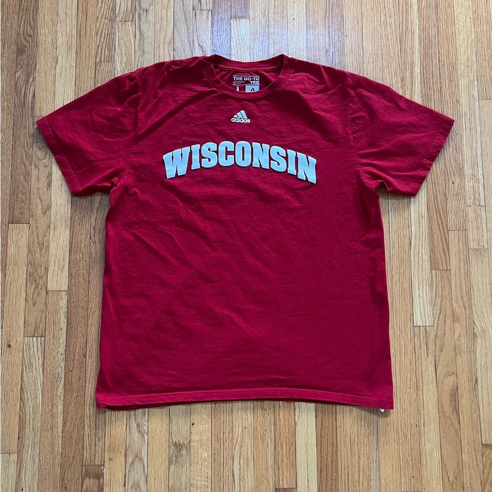University of Wisconsin Spellout Tee